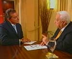 Ariel Sharon mit Michel Friedman